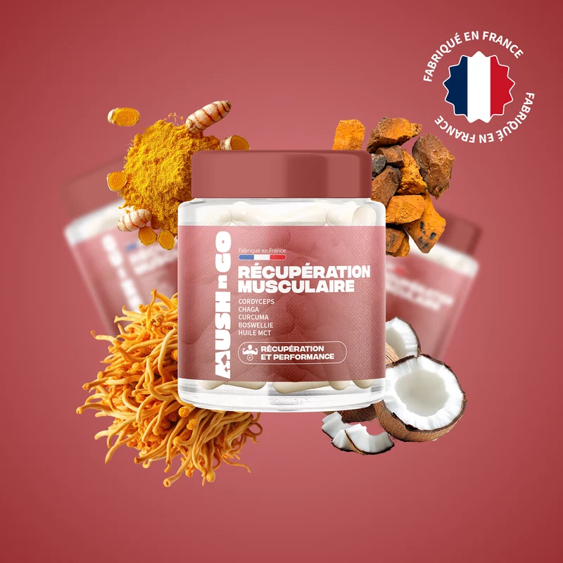 Visuel officiel MushNGo : Récupération musculaire